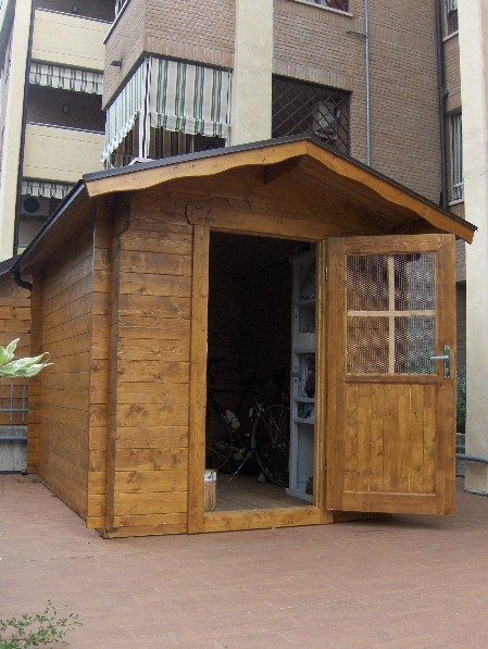 casetta in legno alta qualità sistema blockhaus